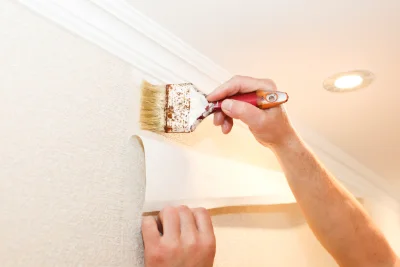 Pose de papier peint à Sempesserre — revêtements muraux et toiles de verre